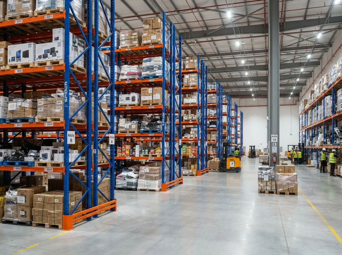 Modern Dubai warehouse with SPIDER racking installation