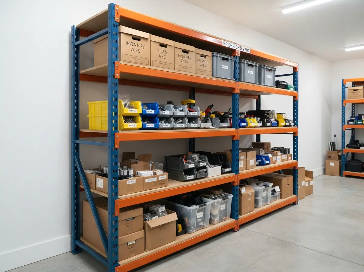 Bolt-free adjustable shelving system