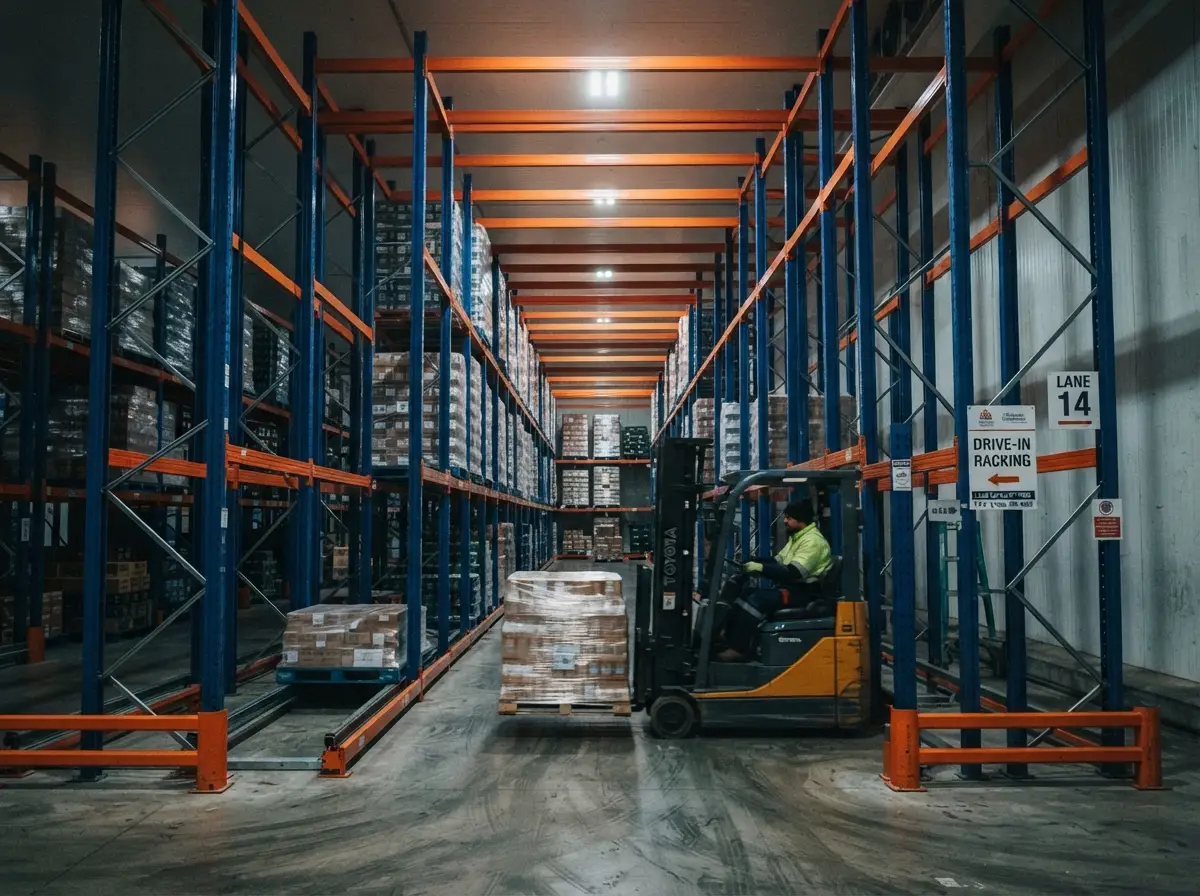 Drive-in high-density racking system